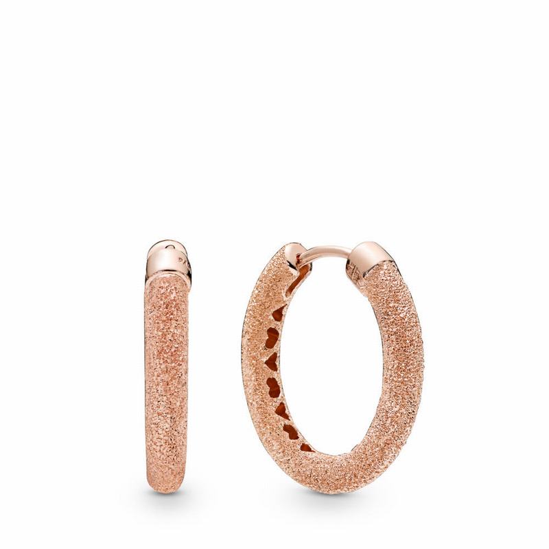 Pandora Rose™ Matte Brilliance Hoop Earrings Egypt CD2795306